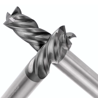 Meilleur prix HRC55 fraise à nez carré 4 cannelures fraise à bout plat étain 6mm tige CNC accessoire de Machine-outil ODM/OEM