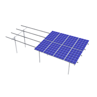 Support de montage de panneau solaire de système de structures d'accessoires de rail de mise à la terre de toit plat en métal
