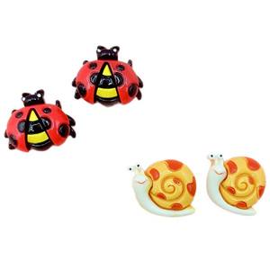 زخارف بلاستيكية من الراتنج على شكل حشرات وفراشات ودعسوقة وبجع لتزيين مشابك الشعر وحافظات الهواتف وأحذية الديكور - Product Image 5