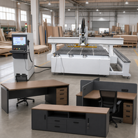 Machine de fraisage CNC à changeur d'outils automatique pour le bois 1325 ATC, machine de nesting CNC pour le travail du bois, pour meubles et armoires