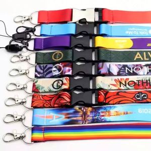 Promotional Phone Id Card Keychain Printed Nylon Neck Strap Ribbon Anime Wrist Strap <b>Polyester</b> <b>Lanyard</b> With Logo Custom <b>Lanyard</b> - Product Image 2