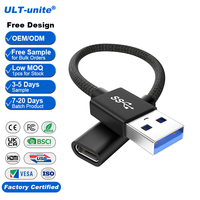 Câble de données ULT-unite Type A vers Type C, courant 3A, transfert de données 10 Gbps, compatible avec les appareils universels Type C, prise en charge de la couleur OEM