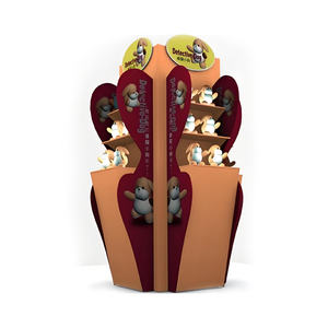 ชั้นวางแสดงสินค้ากระดาษแข็งแบบยั่งยืนสำหรับซูเปอร์มาร์เก็ตชั้นวางแบบออกแบบมาอย่างดีสำหรับโปรโมชั่นของถั่วลูกฟูก - Product Image 3