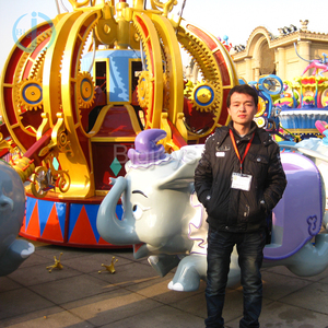 Funfair flying <span class=keywords><strong>elefante</strong></span> cavalca rotanti giostre parco divertimenti gioco di carnevale - Product Image 6