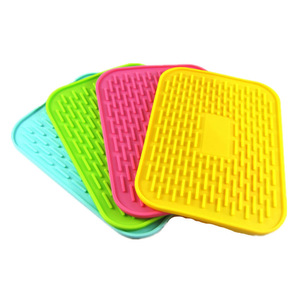 Silicone <b>Cup</b> <b>Mat</b> Rectangle Cartoon Design Heat Resistant Non Slip Table Pad For Drink Protection - Product Image 1