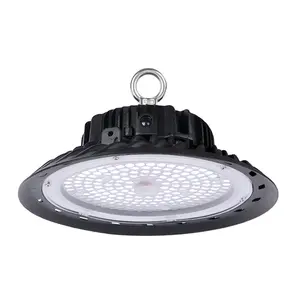 مصباح حلقي صناعي شهير IP65 تصميم شهير مصباح LED للأعمال التجارية مستودع ألمنيوم UFO High Bay 100w-200w SMD2835