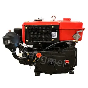 Low price factory direct-selling 8hp diesel engine with radiator.