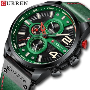 Reloj Curren 8393 de Cuero para Hombre, Deportivo, Cronógrafo, de Cuarzo, con Correa de Acero Inoxidable - Product Image 3