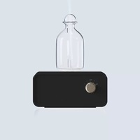 Diffuseur d'huiles essentielles en verre, diffuseur d'arômes, diffuseur ultrasonique parfumé brun, alimentation USB professionnelle, nébuliseur pour la maison, le bureau, la chambre