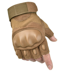 Bottes tactiques DFG1110 en stock, marron, noir, vert, nouvelle version, avec coques rigides pour les doigts, et gants de sécurité demi-doigts - Product Image 3