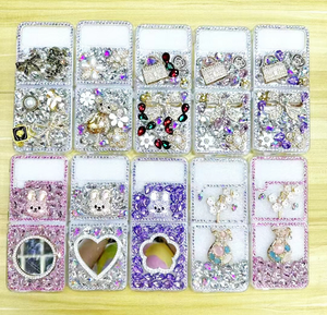 เคสโทรศัพท์แบบติดเพชรชุดงานแฮนด์เมดสุดหรูสำหรับ <span class=keywords><strong>Samsung</strong></span> <span class=keywords><strong>Z</strong></span> <span class=keywords><strong>Fold</strong></span> 2 3 <span class=keywords><strong>4</strong></span> 5 6 7 - Product Image 6