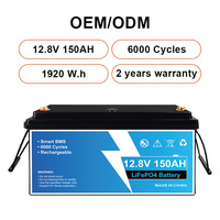 Batterie au lithium 1920Wh pour système solaire domestique d'urgence, cellule rechargeable haute efficacité sans entretien, plus de 6000 cycles