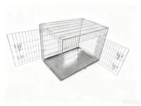 Cage pour chien en métal, facile à assembler, cage en fil métallique pour animaux de compagnie, grand espace, transporteur, niche, plusieurs tailles, personnalisable, portable, durable, enclos