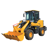 Nouveau petit tracteur compact frontal chinois mini 4x4 chargeur 1 tonne avec chargeur sur pneus prix à vendre