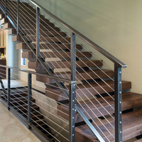 Escalier en colimaçon modulaire Prima Safety en aluminium, flottant, préfabriqué, de luxe, à double éclairage, avec poutre de support, pour intérieur