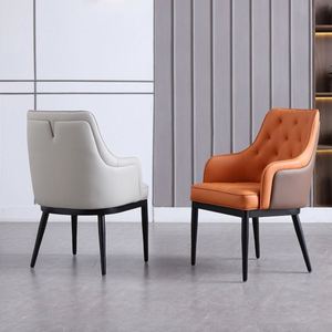 เก้าอี้ร้านอาหารหรูหราทันสมัยเฟอร์นิเจอร์ห้องอาหารหนังร่วมสมัยสำหรับโรงแรมและร้านอาหาร - Product Image 1