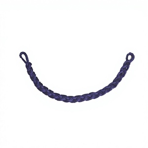 Cordon en macramé torsadé à 3 brins en argent allemand, couleur personnalisée, haute ténacité, accessoires vestimentaires Dada - Product Image 6