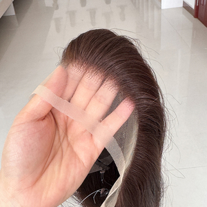 ท็อปเปอร์ผมแท้จากรัสเซีย 12x1.5Lace Frontal Hairline สำหรับผู้หญิง  พร้อมเชือกผูก - Product Image 2