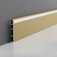 Profilé de plinthe LED en aluminium ultra-fin, design lumineux pour un style intérieur minimaliste