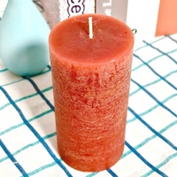 Grandes bougies à combustion longue durée en cire blanche, faites à la main, écologiques, pour Noël, Pâques, mariage, maison, salle de bain, décoration rustique