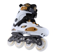 Patins à roulettes de slalom EACH, chaussures de patinage à 4 roues pour hommes adultes