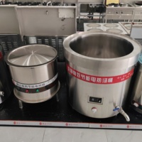 Marmite industrielle extra-large de 18 kW/21 kW 380 V pour la cuisson de la bouillie, du bouillon d'os, la cuisson à la vapeur, la fabrication de soupe, directement de l'usine