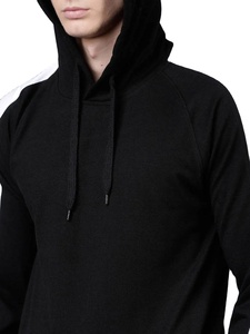 Customized Latest Design Men's Black & <b>White</b> Casual Breathable Solid <b>Hoodies</b> Sweatshirt Best Quality Pullover <b>Hoodies</b> For Men's - Product Image 3