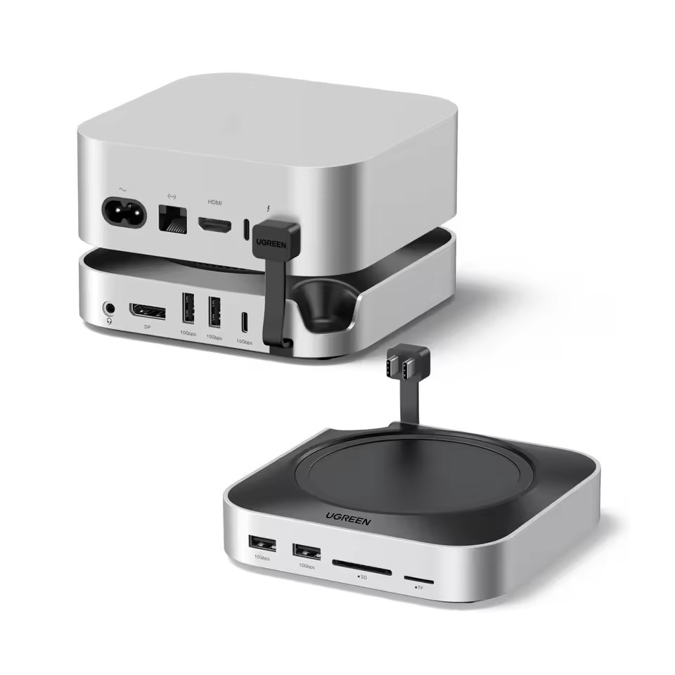 10 <strong>in</strong> 1 UGREEN USB Hub Docking Station Stand DP Hub M.2 NVMe SSD Enclosure 4K 144Hz 10G USB A/C SD/TF Audio for <strong>Mac</strong> <strong>Mini</strong> <strong>2026</strong>