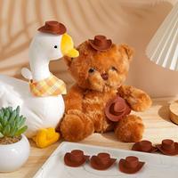 2023 vente chaude Miniature maison de poupée chapeau Mini chapeau jouet Cowboy chapeau enfants jouet petite poupée ou animaux robe décoration