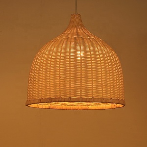 Luminaire suspendu moderne <span class=keywords><strong>en</strong></span> rotin tressé, abat-jour pour restaurant, café, décoration intérieure, style rustique vintage, lampe de plafond suspendue - Product Image 4