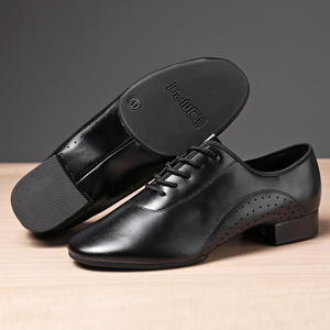 Zapatos de Baile de Cuero de Alta Calidad, Zapatos Latinos de Salón para Hombre/Niño - Product Image 6
