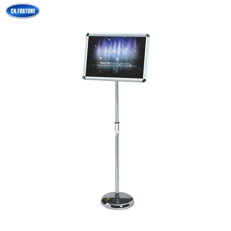 Flexible Pole Stander Billboard Advertising Display Stand Metal /stainless 29.7*42 CM CN Fortune 30PCS A02 Usually 7-10 Days