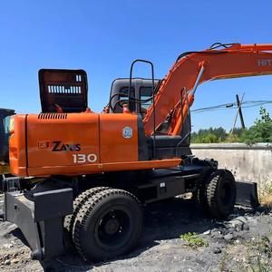 Excavadora de Ruedas Hitachi Zx130w de Buena Calidad, Excavadora Hitachi Zx 130w Usada, Zx140w Zx160w, Hitachi 130w Usada en Stock - Product Image 1
