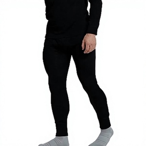 Conjunto de Ropa Interior Térmica para Hombre, Estilo Long John, Grueso, de Manga Larga, Capa Base de Invierno, Parte Superior e Inferior, 1 Pieza, Antibacteriano - Product Image 1