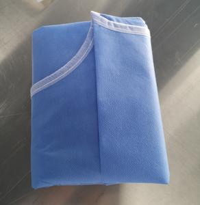 2025 grosir disesuaikan kain Sms bukan tenunan biru kemoterapi diperkuat medis steril sekali pakai wanita bedah gaun - Product Image 6