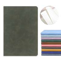 Carnet de notes A5 en cuir PU imprimé avec reliure cousue, plusieurs couleurs, pour usage professionnel et scolaire, vente en gros