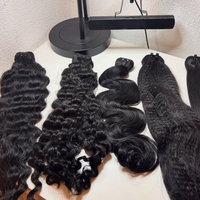 Extensions de cheveux humains lisses brésiliens chinois, 15A, vierges, alignées sur les cuticules, en lots, pour tissage, de qualité supérieure