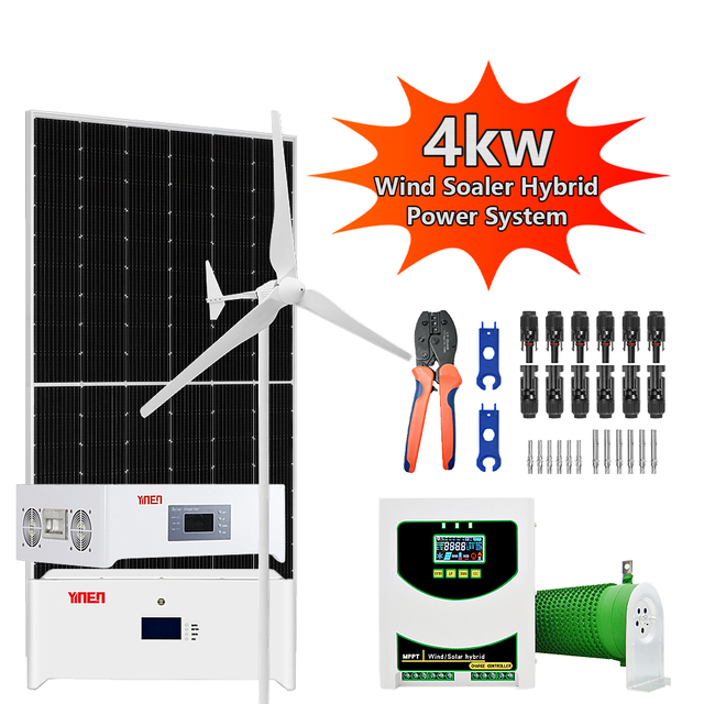 Complete Home Wind Turbine Solar System 4kw Vertical Wind Turbine Price Factory