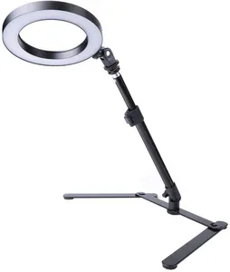 6 英寸办公桌照相灯相机照明设备化妆镜灯环 led灯
