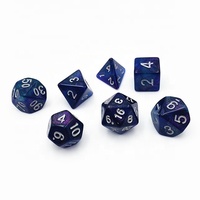Ensemble de dés RPG personnalisés polyédriques ronds, jeu de dés de table RPG, dés en acrylique D&D