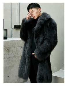 <span class=keywords><strong>Cappotto</strong></span> <span class=keywords><strong>di</strong></span> <span class=keywords><strong>Pelliccia</strong></span> <span class=keywords><strong>di</strong></span> Volpe Vera <span class=keywords><strong>di</strong></span> Alta Moda con <span class=keywords><strong>Collo</strong></span> a Scialle, Caldo e Confortevole <span class=keywords><strong>Cappotto</strong></span> Lungo Invernale <span class=keywords><strong>per</strong></span> <span class=keywords><strong>Uomo</strong></span> - Product Image 2