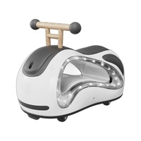 Voiture porteur arachide Mishore à piles pour 0-24 mois, anti-basculement, avec fonction assise et glissante, utilisation silencieuse intérieur/extérieur