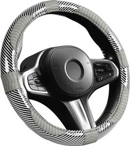 Funda para Volante Antideslizante Premium de Cuero PVC Suave con Borde Elástico Reforzado - Product Image 3