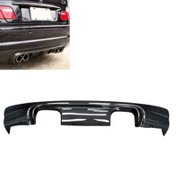 Diffuseur de pare-chocs arrière en fibre de carbone pour BMW E46 M3 1998-2004, style CSL, état neuf, kit carrosserie avec découpes pour l'échappement
