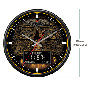 AL-FATIHA FAJ-360 Azan Klok Moslim Gebed Arabische Wandklok Athan Islamitische Klok voor Moslim Gebedstijd Qibla <span class=keywords><strong>Kompas</strong></span> - Product Image 3