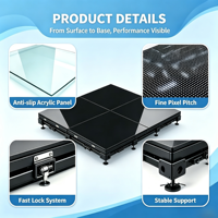 Pantalla LED Interactiva para Pista de Baile, Resistente al Agua IP65, Carga Pesada, Avanzada, Profesional, P3.91, Sensor de Radar, Pantalla Digital para Escenarios y Eventos