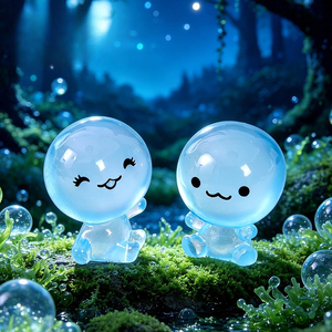 Micro Paisaje: Nueva Bola Luminosa para Baño, Casa de Muñecas, DIY, Miniatura, Cabaña, Mini Adornos de Resina - Product Image 2