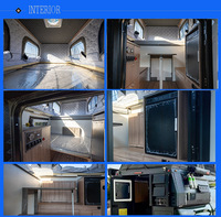 Caravane Hybride Mini Sortie d'Usine pour Camping Tout-Terrain Petite Maison Pliante Camion Camping-Car