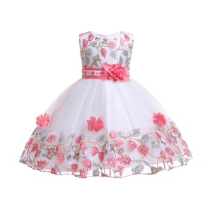 Vestido de Lentejuelas con Flores para Niña, Vestido de Princesa para Fiesta, Ropa para Niños, 7 Colores, 2-7 Años, Vestido de Niña de las Flores - Product Image 3
