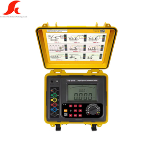Essential SYD-2110 Electrical Resistance Tester Waterproof Double <b>Clamp</b> Ground Meter Test Tool LCD 0-3000 Earth Resistance - Product Image 2